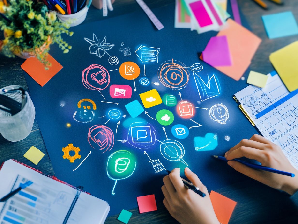 Visual representation of key takeaways for boosting social media presence.