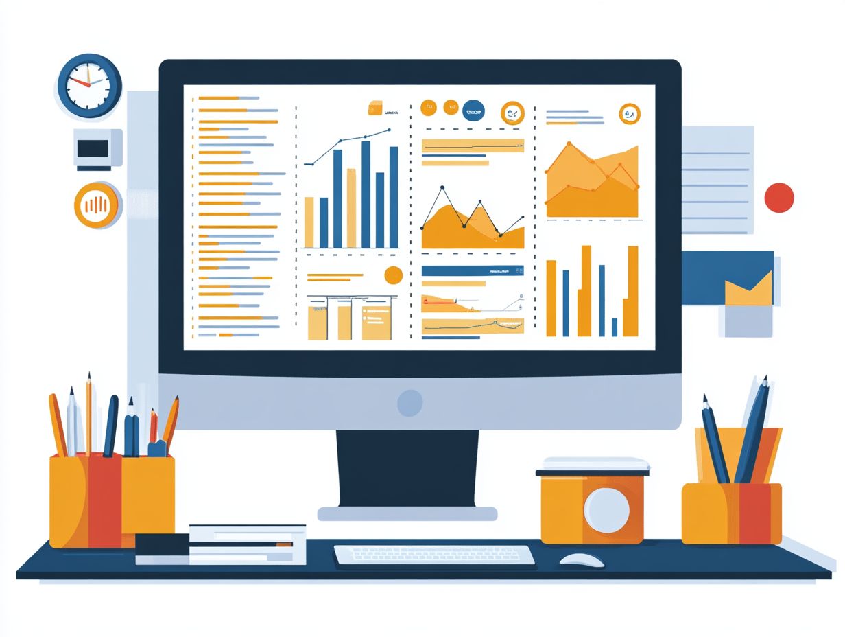 An infographic showing essential features of a lead management system