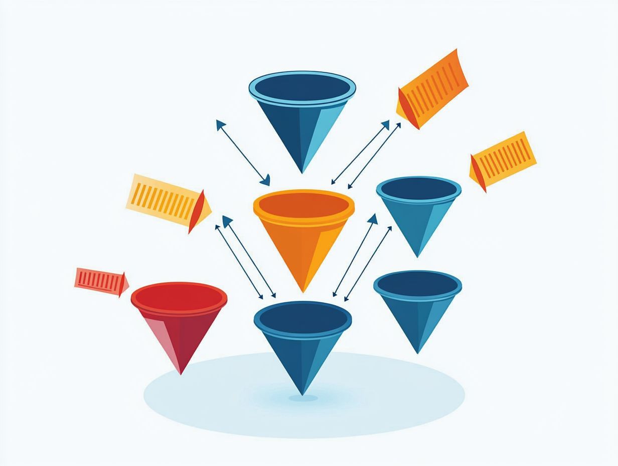 Visual representation of key components of effective lead management