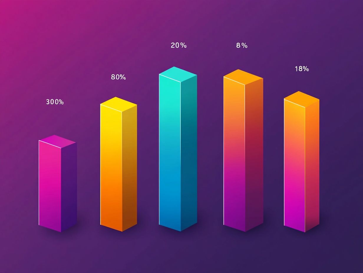 Graph illustrating industry standards for B2B lead generation metrics.