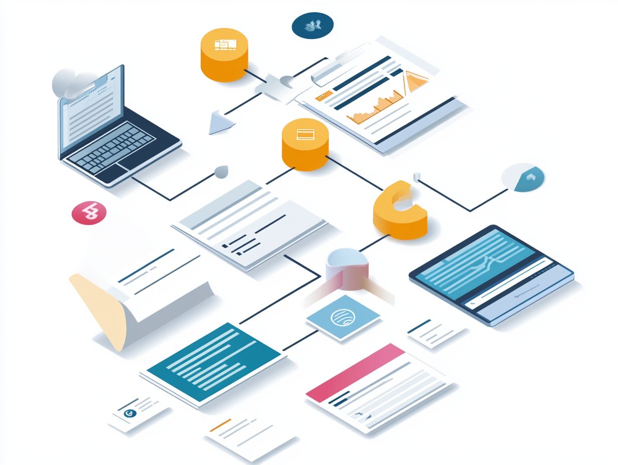 Graphical representation of key steps to developing a content strategy