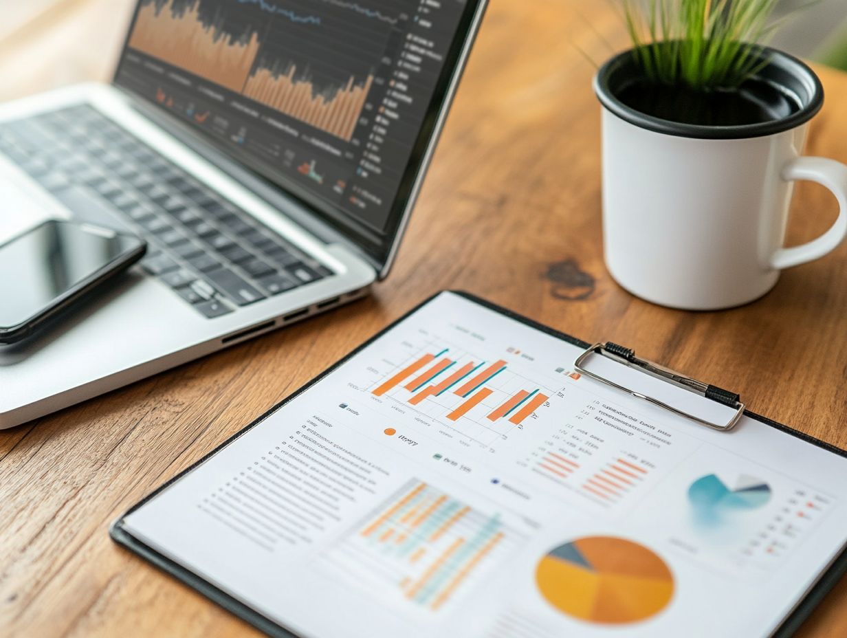 Key Takeaways: Visual representation of social media metrics.