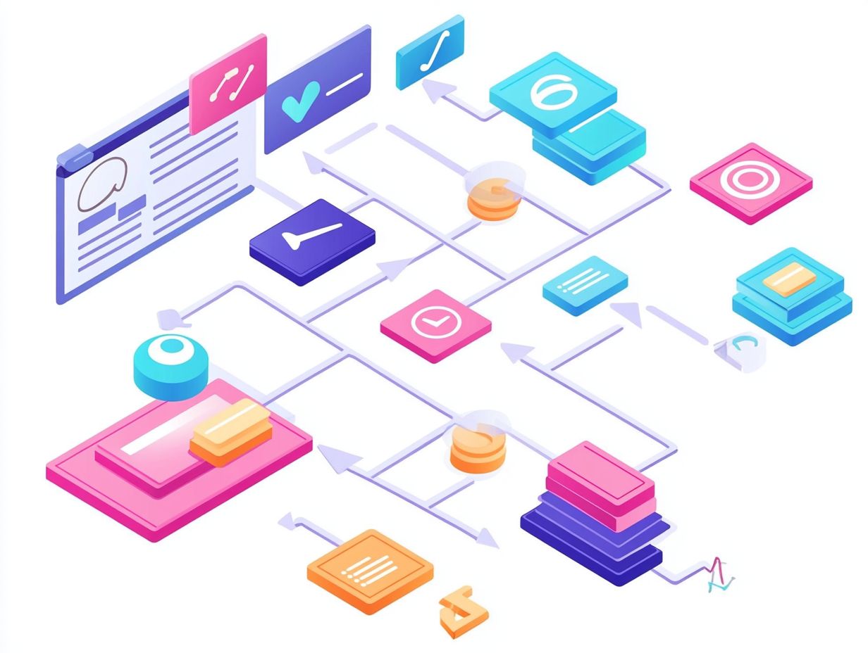 Visual representation of the 7 steps to create a B2C lead generation plan.