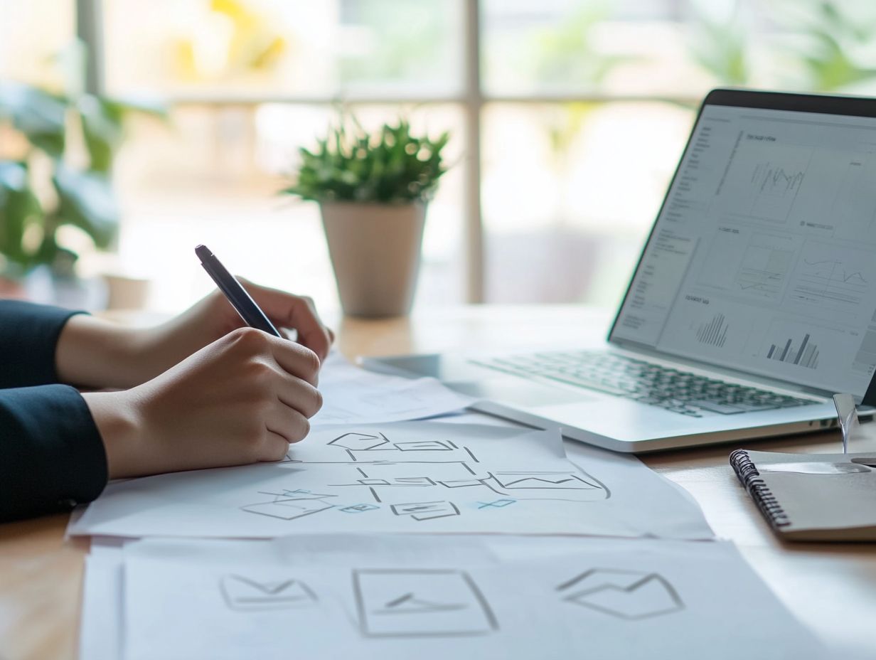 Illustration of research demographics and behaviors for effective marketing strategies