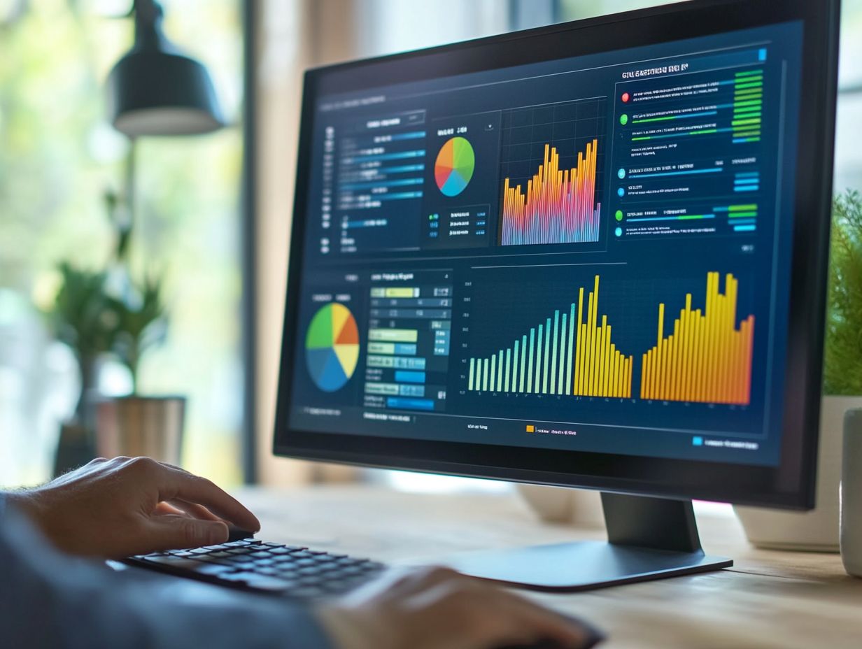 Graph showing email campaign performance metrics