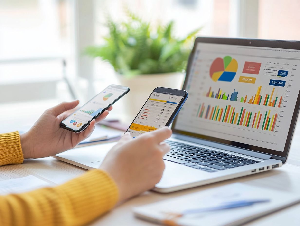 A visual representation of key metrics for algorithm success, showcasing engagement metrics like likes, shares, and comments.