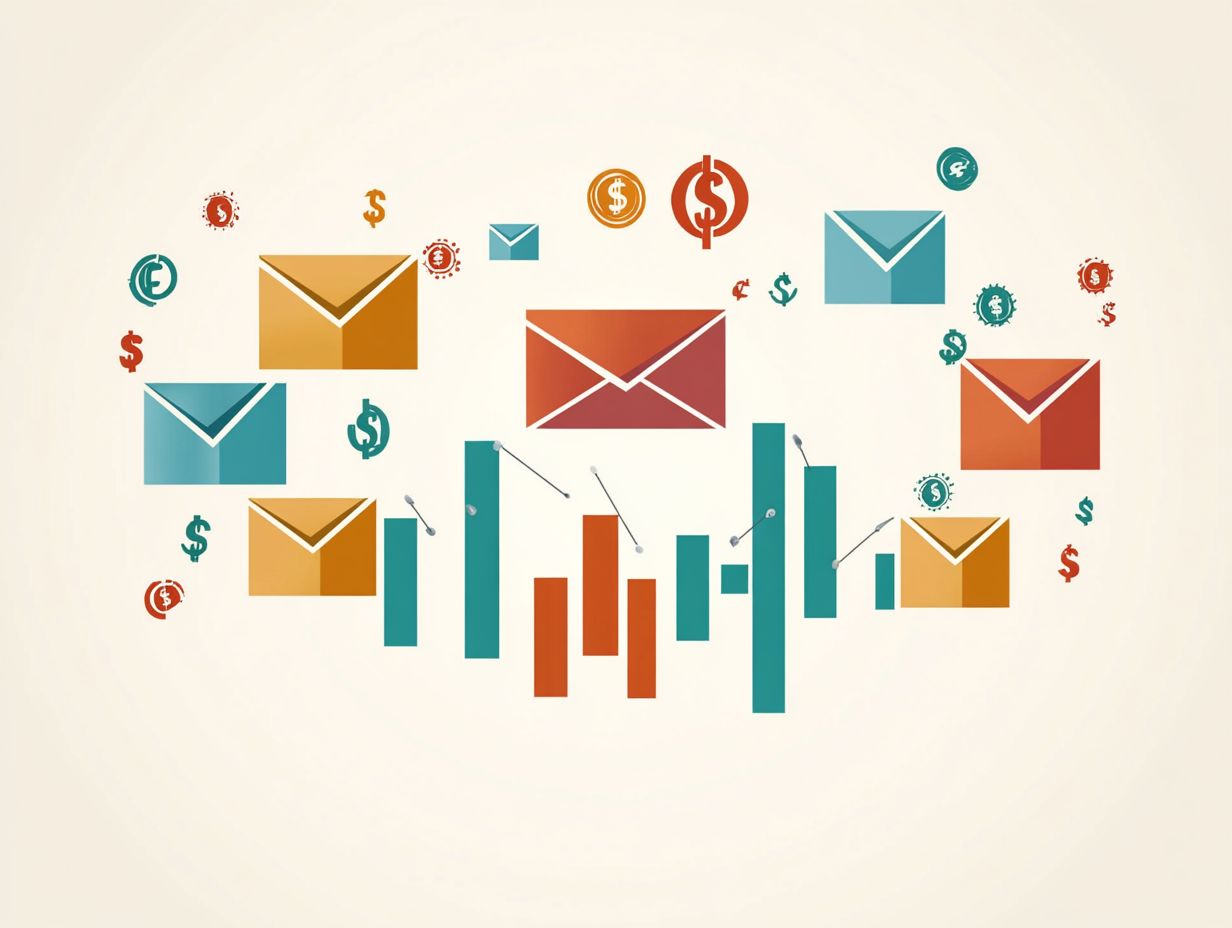 Visual representation of effective email design and content strategies