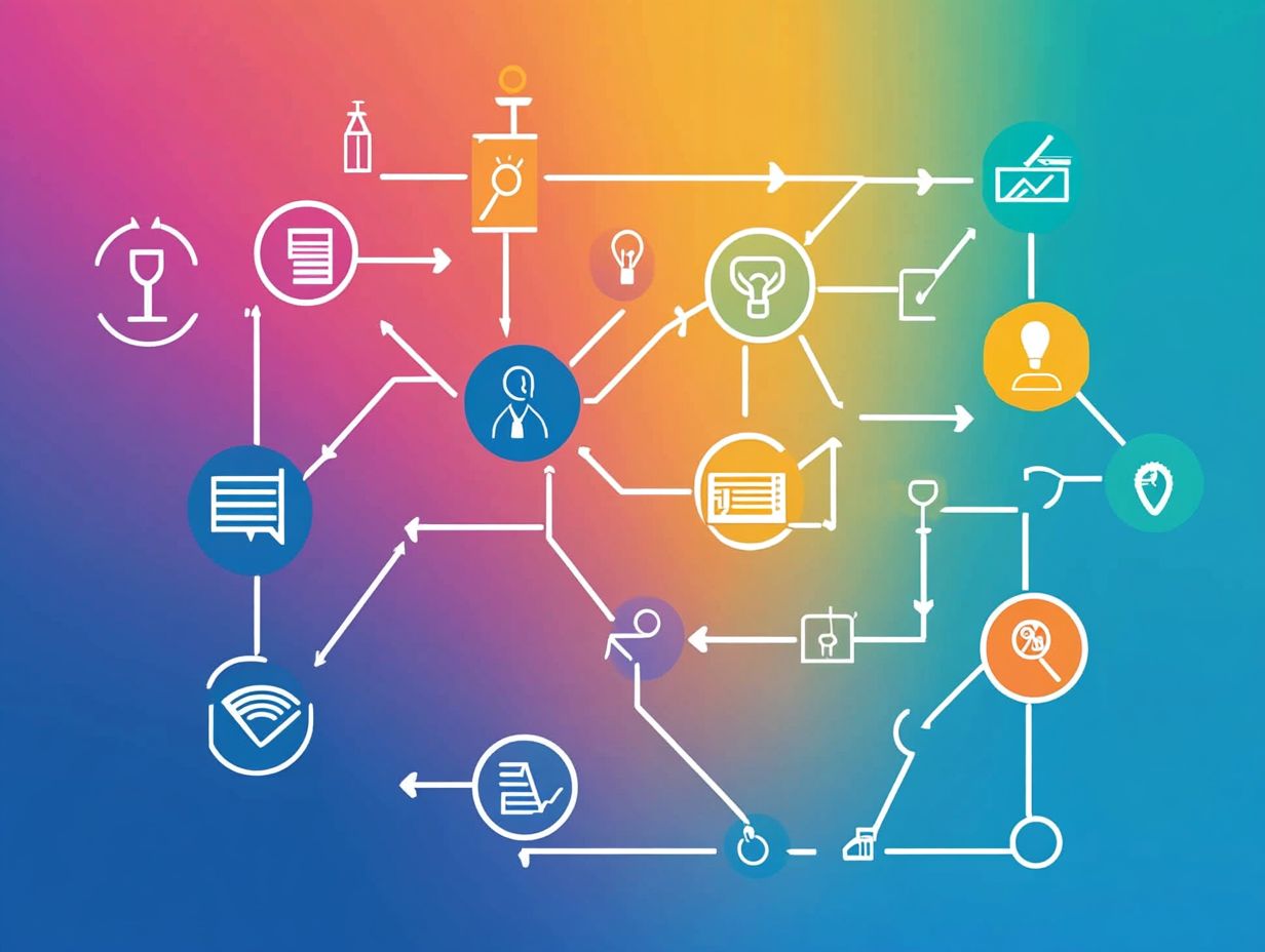 An illustration of the B2B buyer's journey