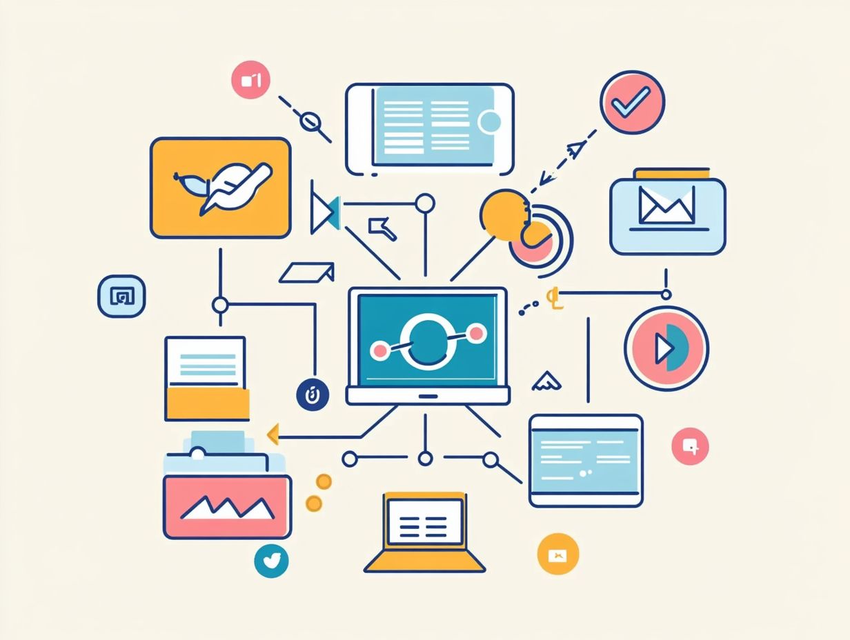 Visual representation of key takeaways about content strategy