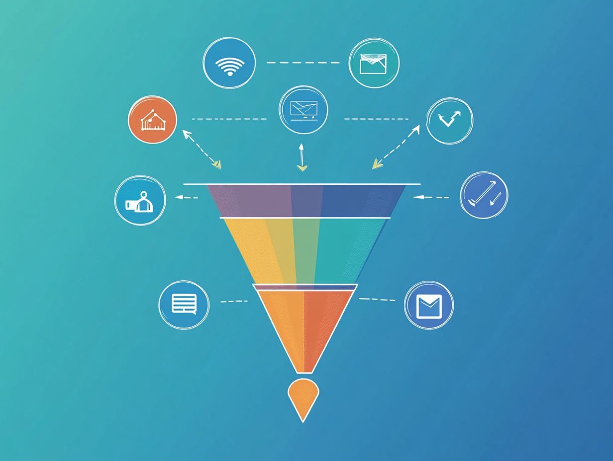 Illustration of the Sales Funnel process